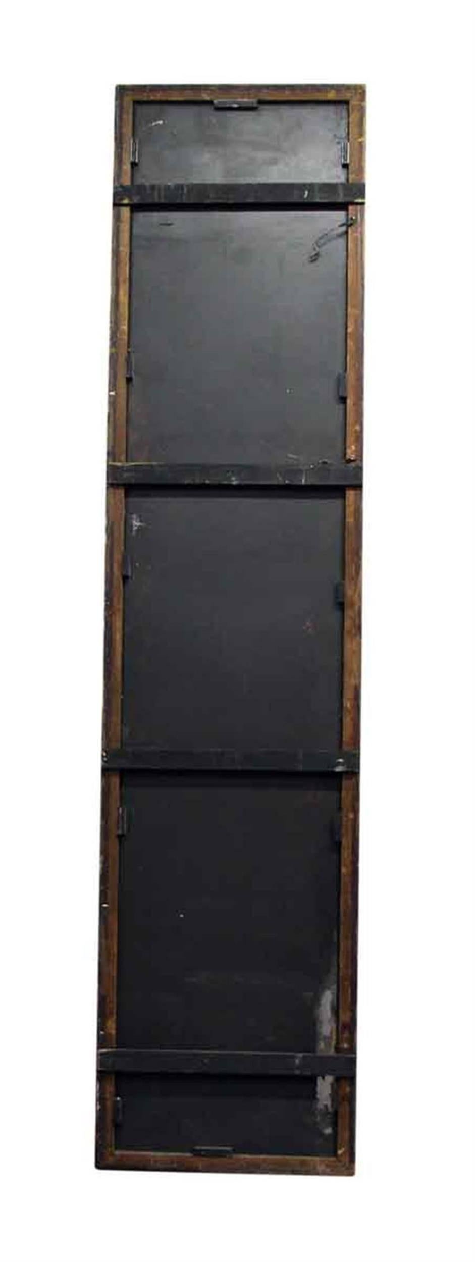 American 1930s Tall Gilt Frame Wall Mirror with Original Bevelled Glass