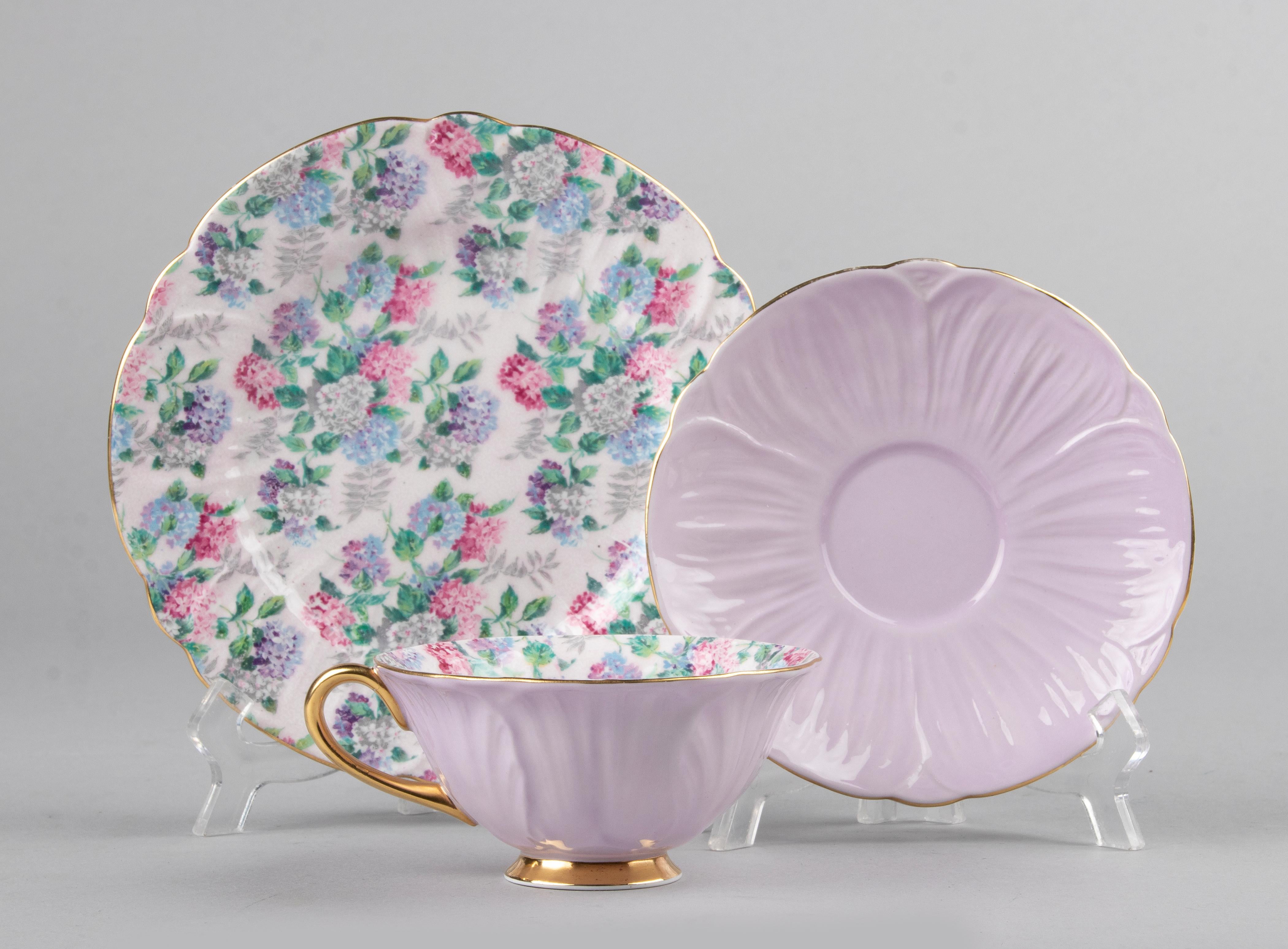 1930's Teaset for 10 Persons Made by Shelly with Chintz Pattern 12