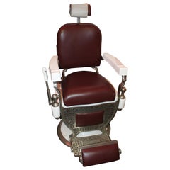 Reliance Koenigkramer Barber Chair Antique Vintage Electric Optometry Exam