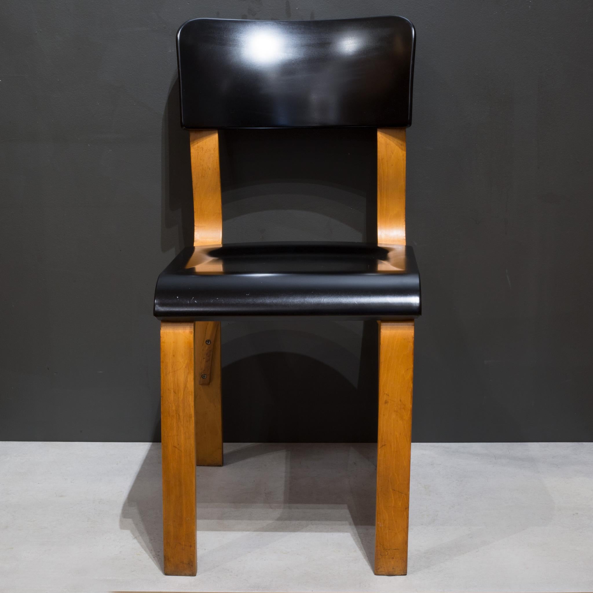 Art Deco Thonet Bentwood Bakelite Dining Chairs 1930s 4