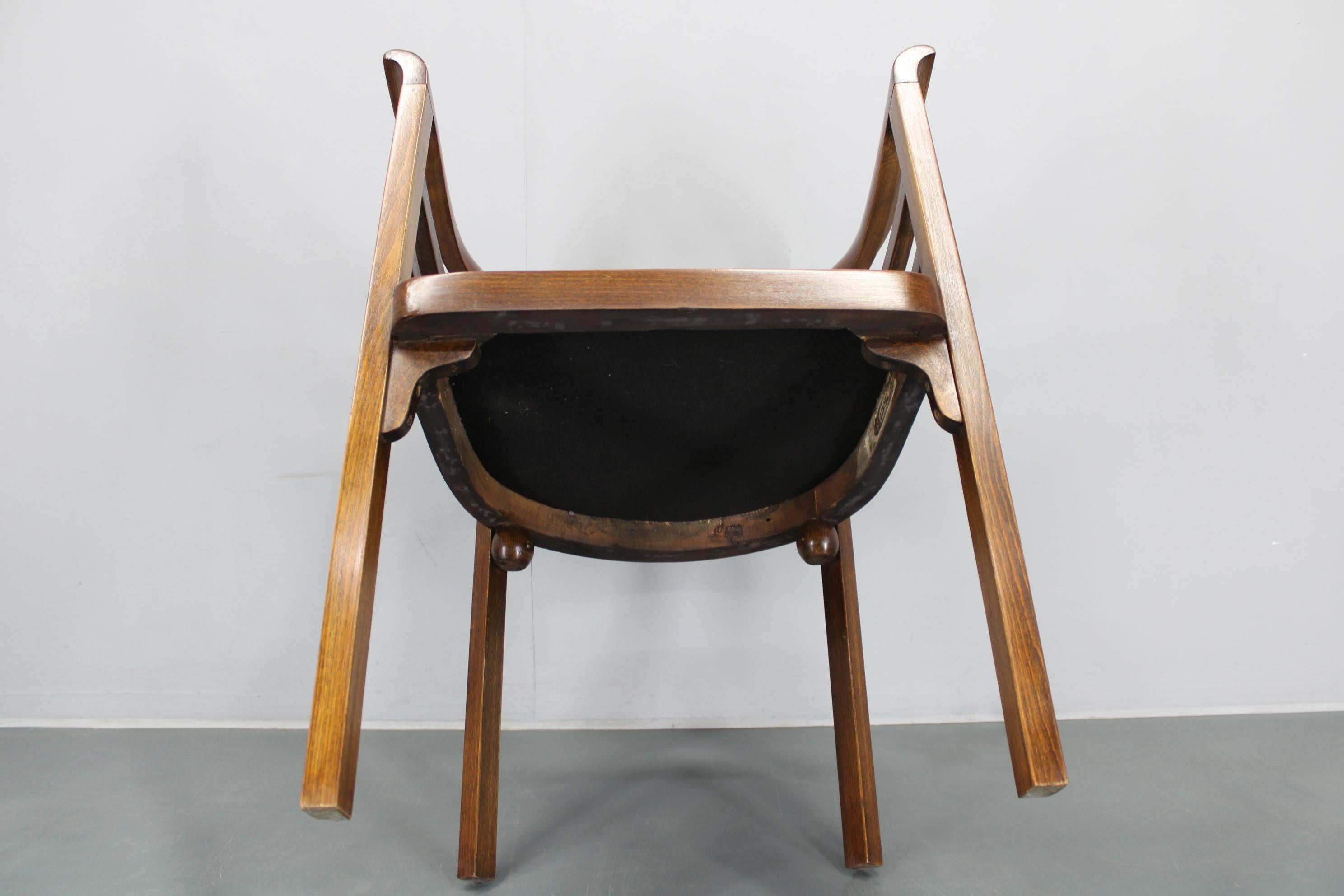 Poltrona Thonet restaurata degli anni '30, Cecoslovacchia in vendita 7