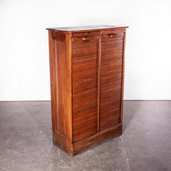 1930s Thonet Tambour Fronted Oak Cabinet