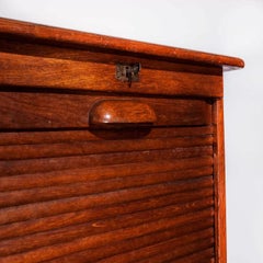 1930s Thonet Tambour Fronted Oak Cabinet