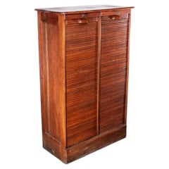 1930s Thonet Tambour Fronted Oak Cabinet