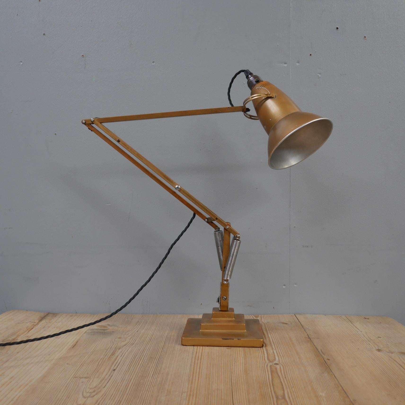 Painted 1930's Three Step Anglepoise Lamp by Herbert Terry & Sons