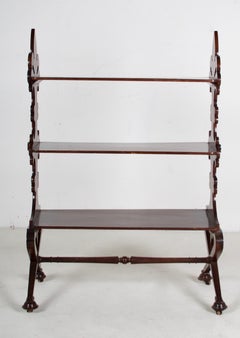 Etagere Fleur de Lys degli anni '30 in mogano, 1930 ca.