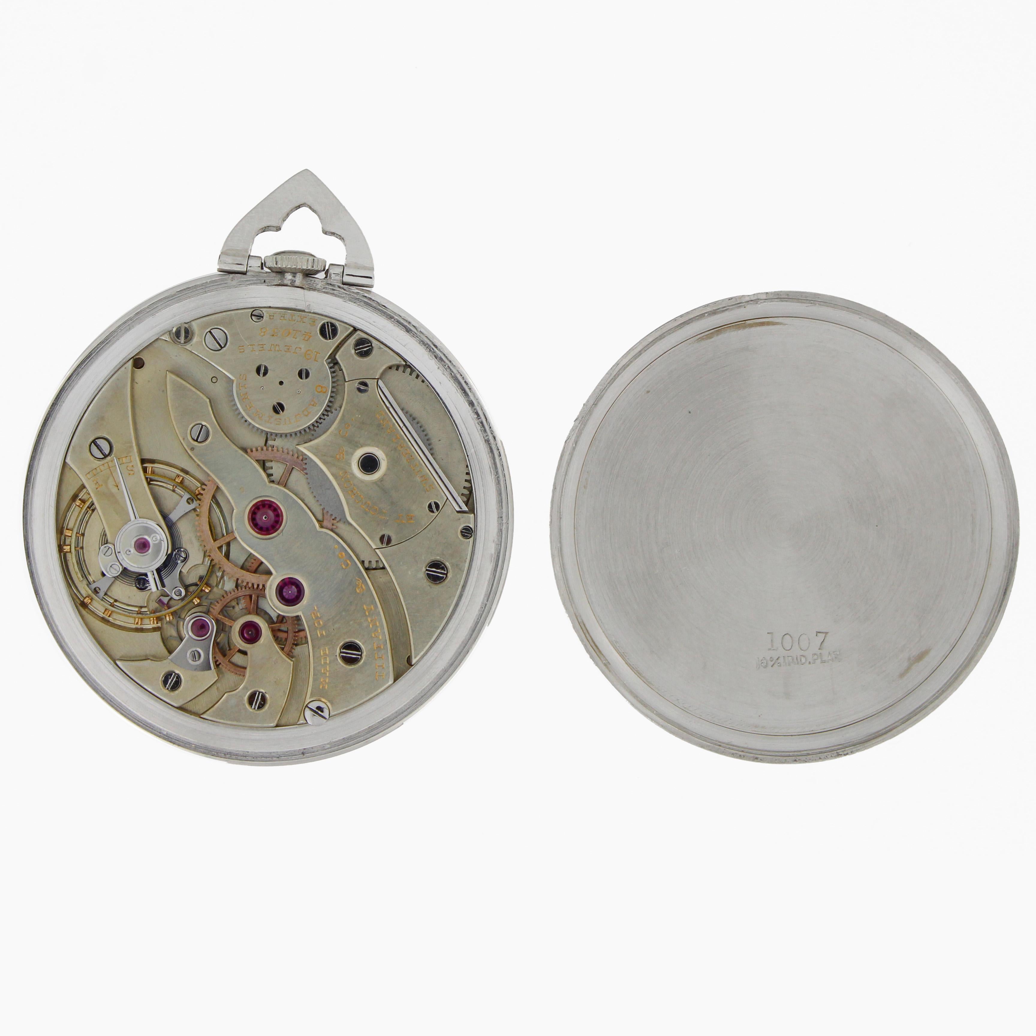 1930s Tiffany & Co. Pocketwatch in Platinum 1
