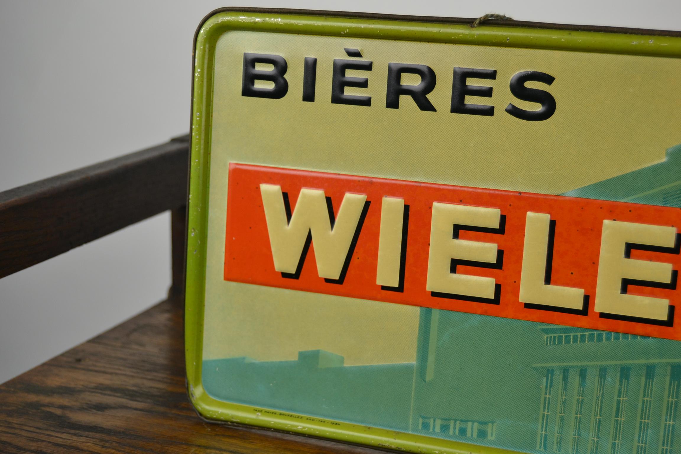 1930s Belgian Beer Sign Wielemans 4