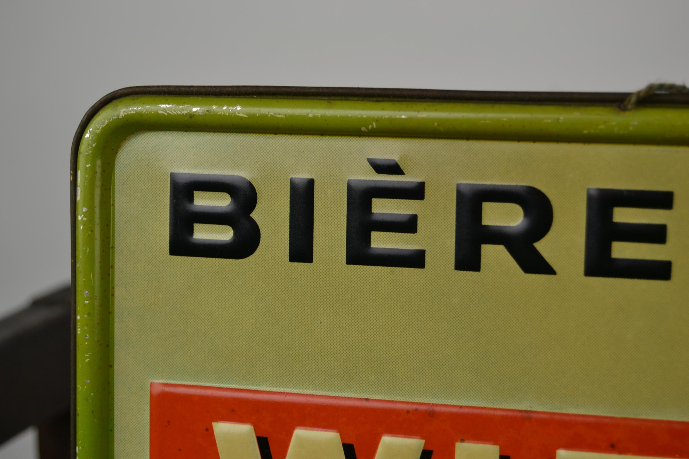 1930s Belgian Beer Sign Wielemans 8