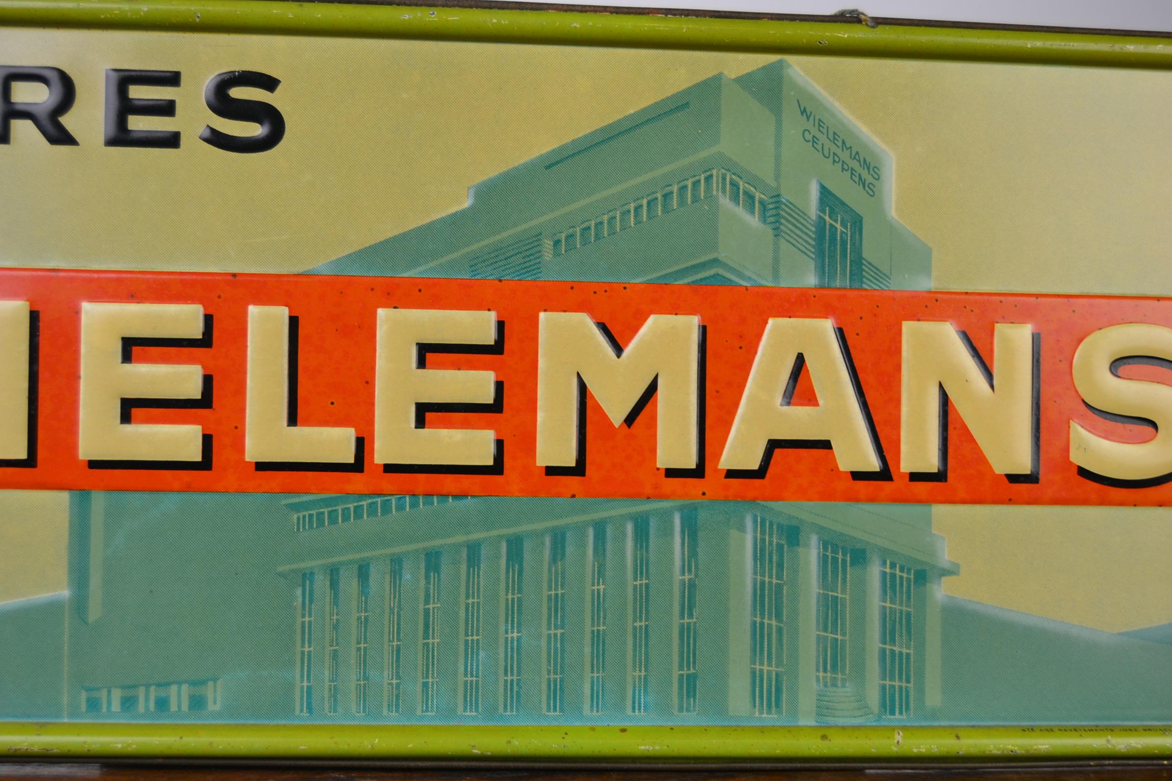 1930s Belgian Beer Sign Wielemans 11
