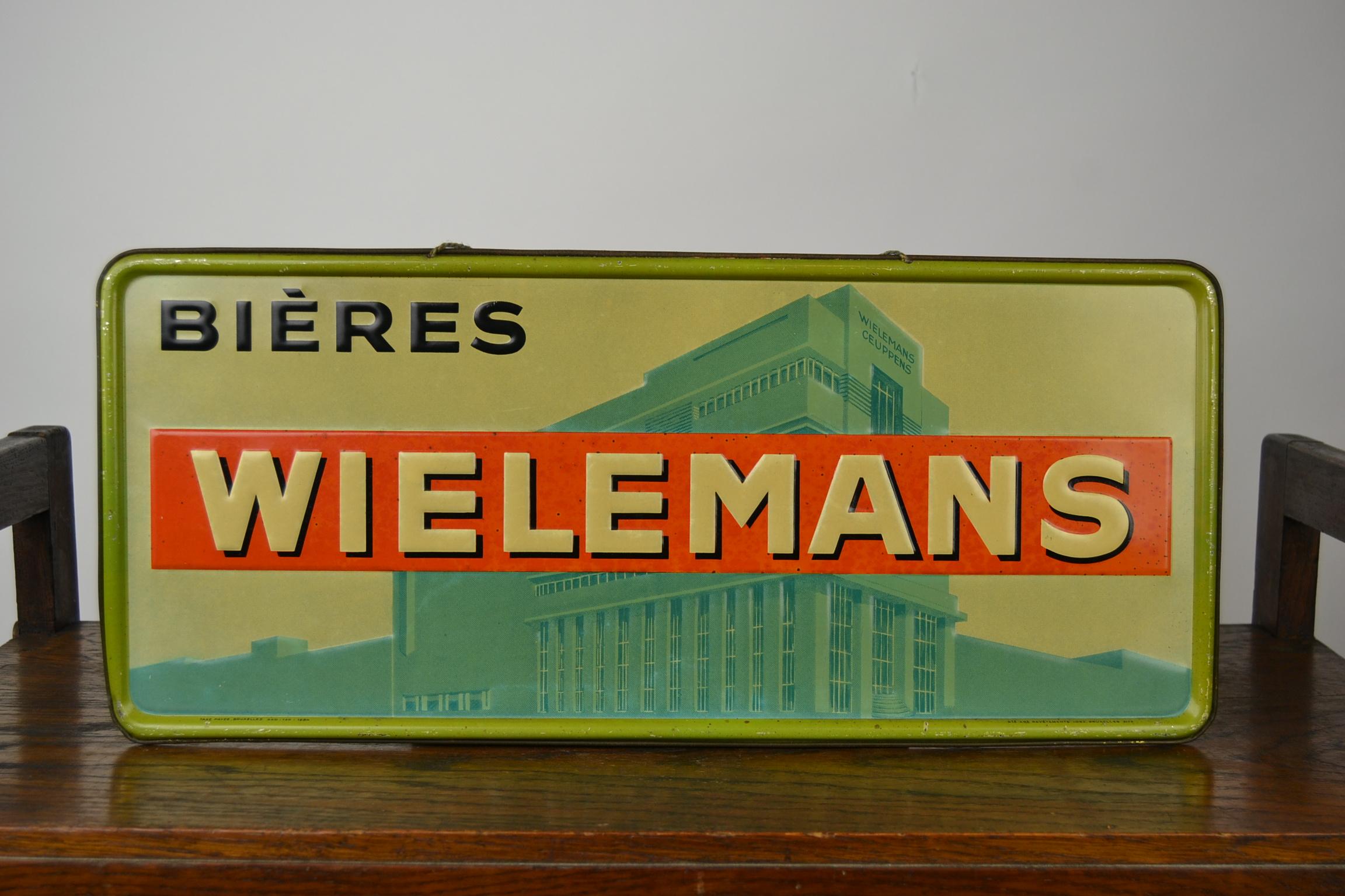 1930s Belgian Beer Sign Wielemans 3