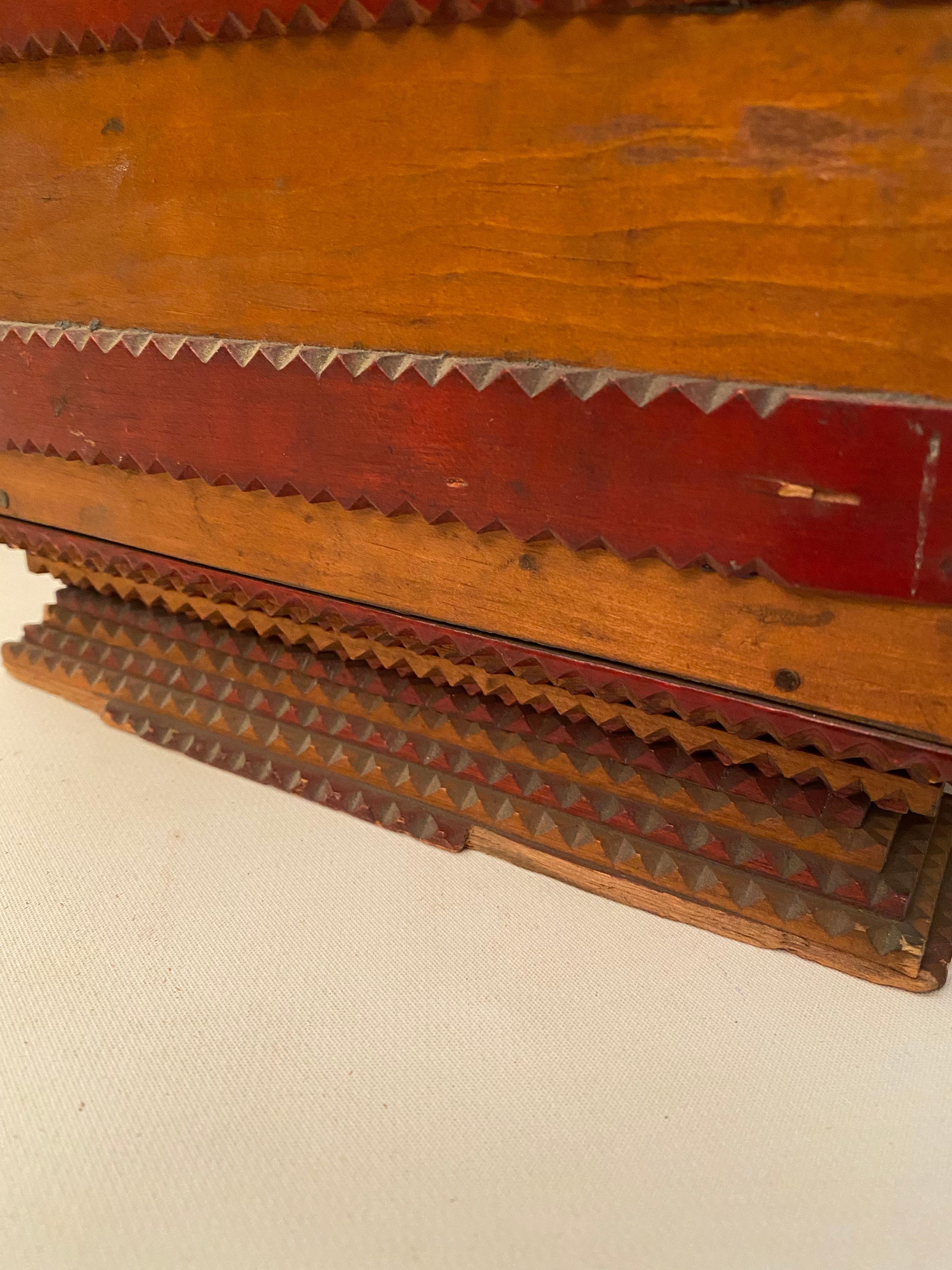 1930s Tramp Art Keepsake Box 8