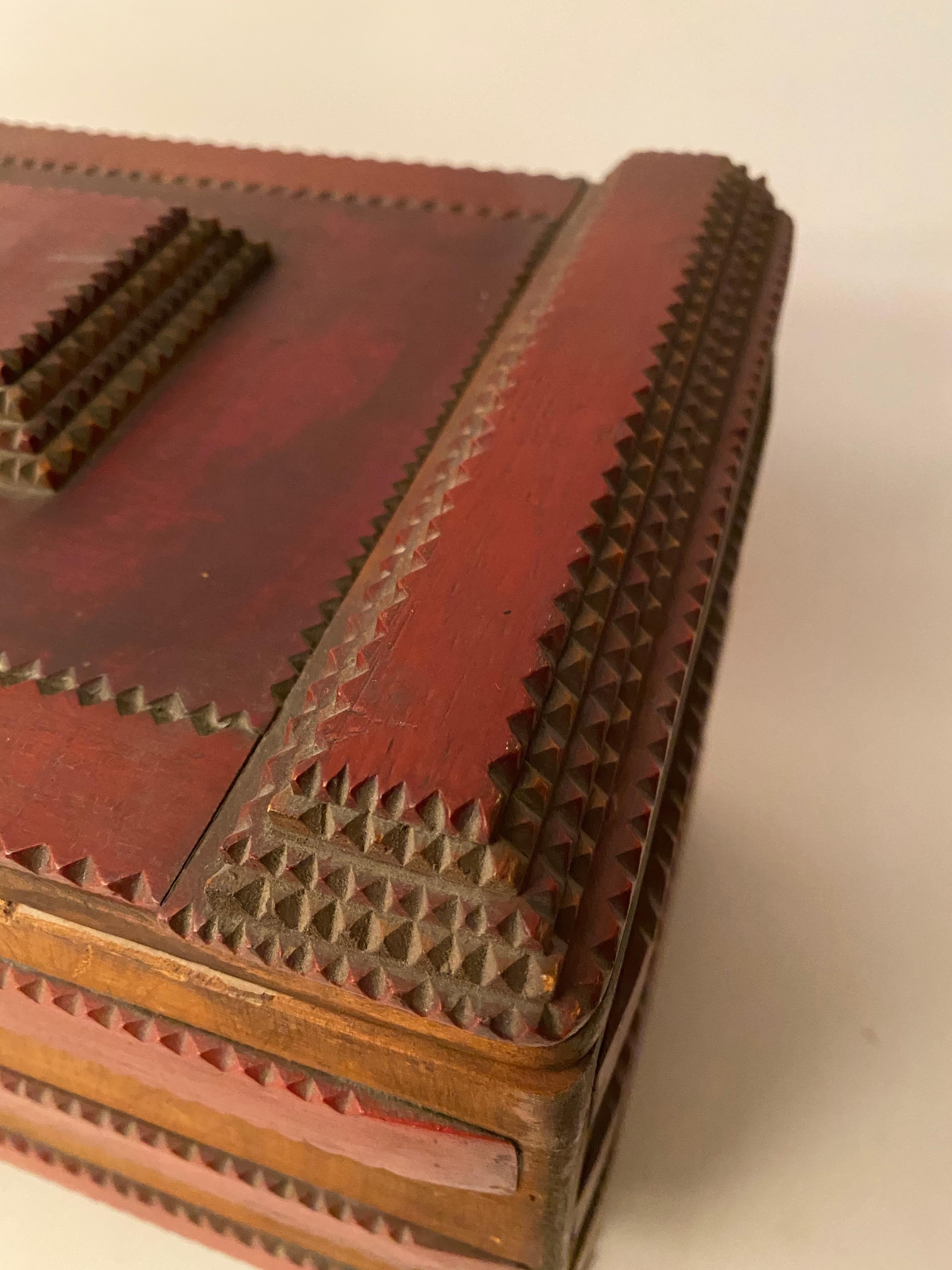 1930s Tramp Art Keepsake Box 2