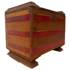 1930s Tramp Art Keepsake Box
