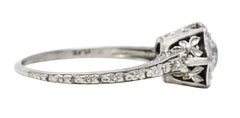 1930's Traub 1.02 Carats Diamond Platinum Orange Blossom Engagement Ring