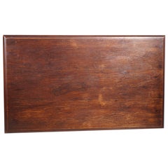 Scrivania toscana, tavolino a cavalletto, tavolo occasionale, in noce massiccio, lucidato a cera