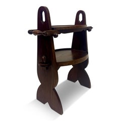 1930s Two Tier Etagere Side Table in the Style of Charles Dudouyt