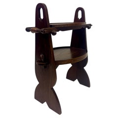 1930s Two Tier Etagere Side Table in the Style of Charles Dudouyt