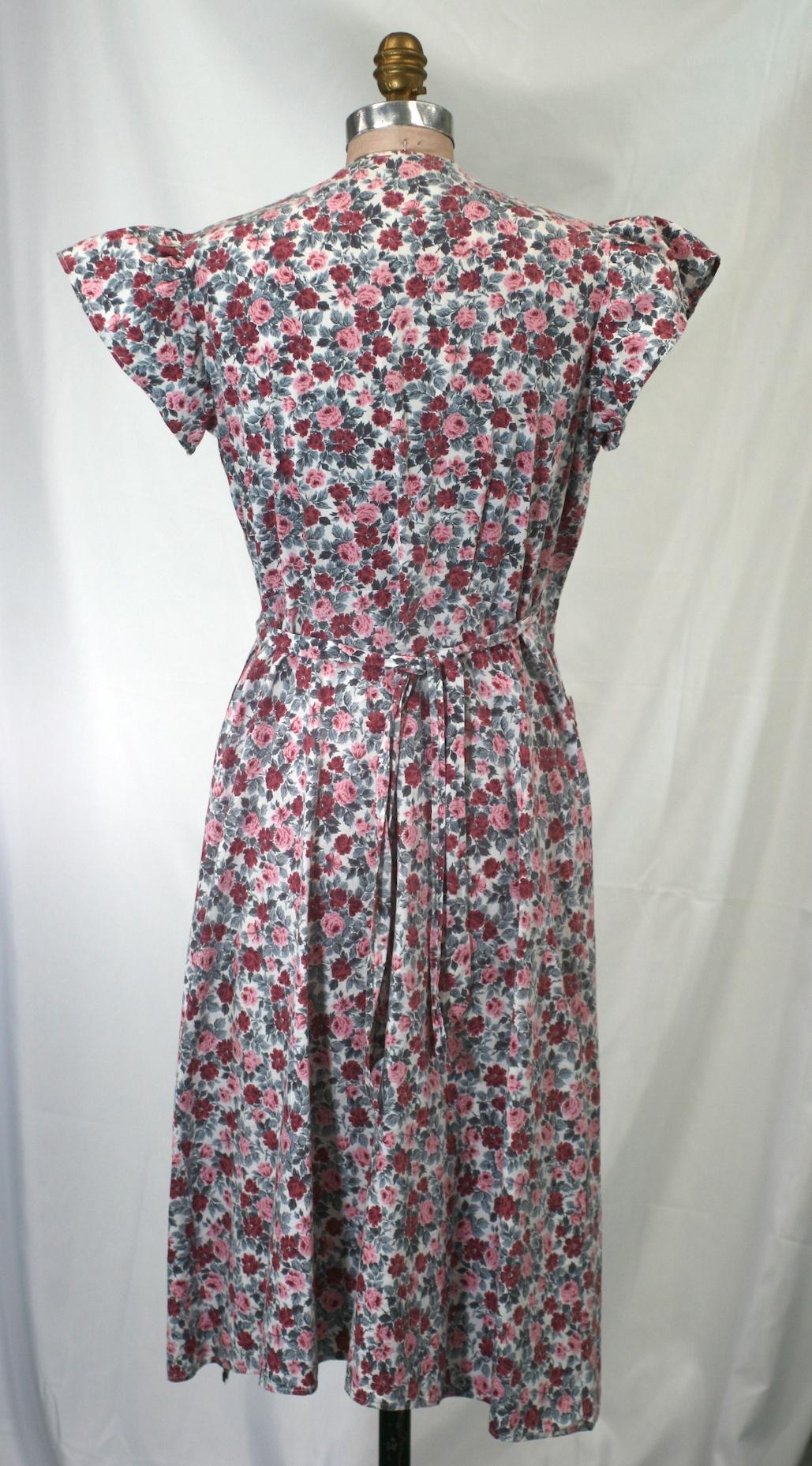 cotton house dress 1930s