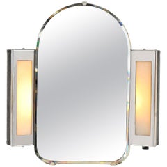 1930s US Art Deco Illuminated Dressing-Table / Vanity Mirror