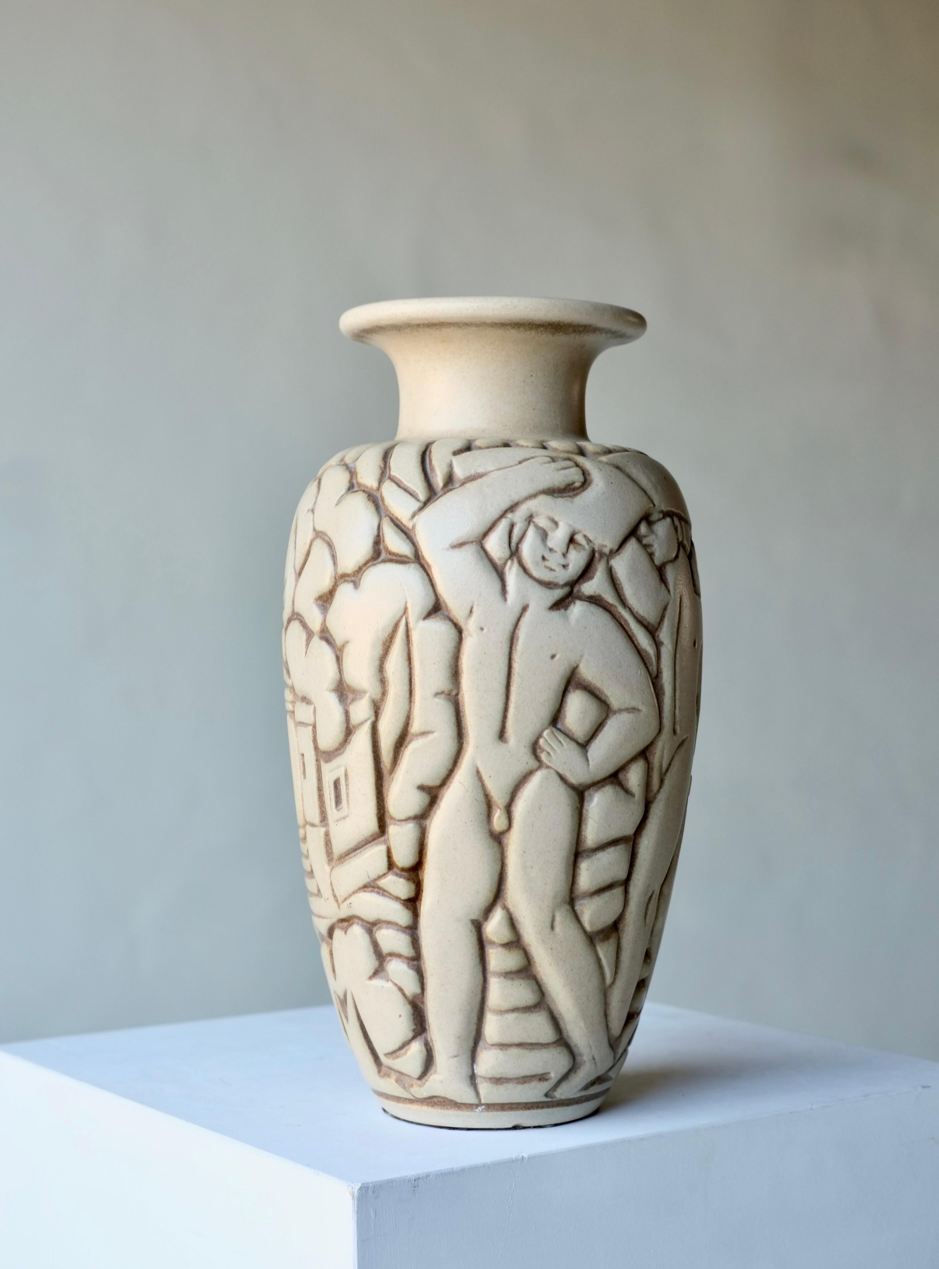 Vaso del 1930 di Gaston Goor per Mougin, Nancy, Francia in vendita 5