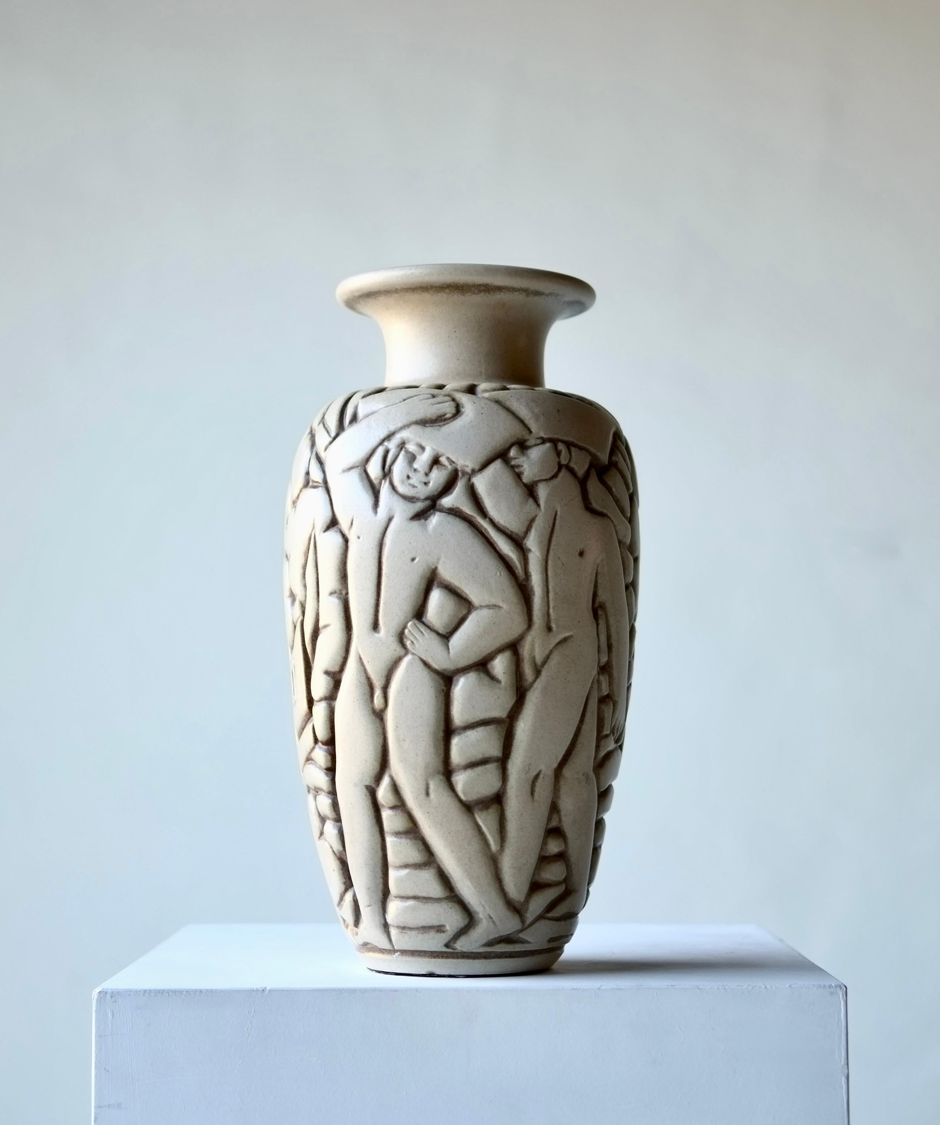 Vaso del 1930 di Gaston Goor per Mougin, Nancy, Francia in vendita 6