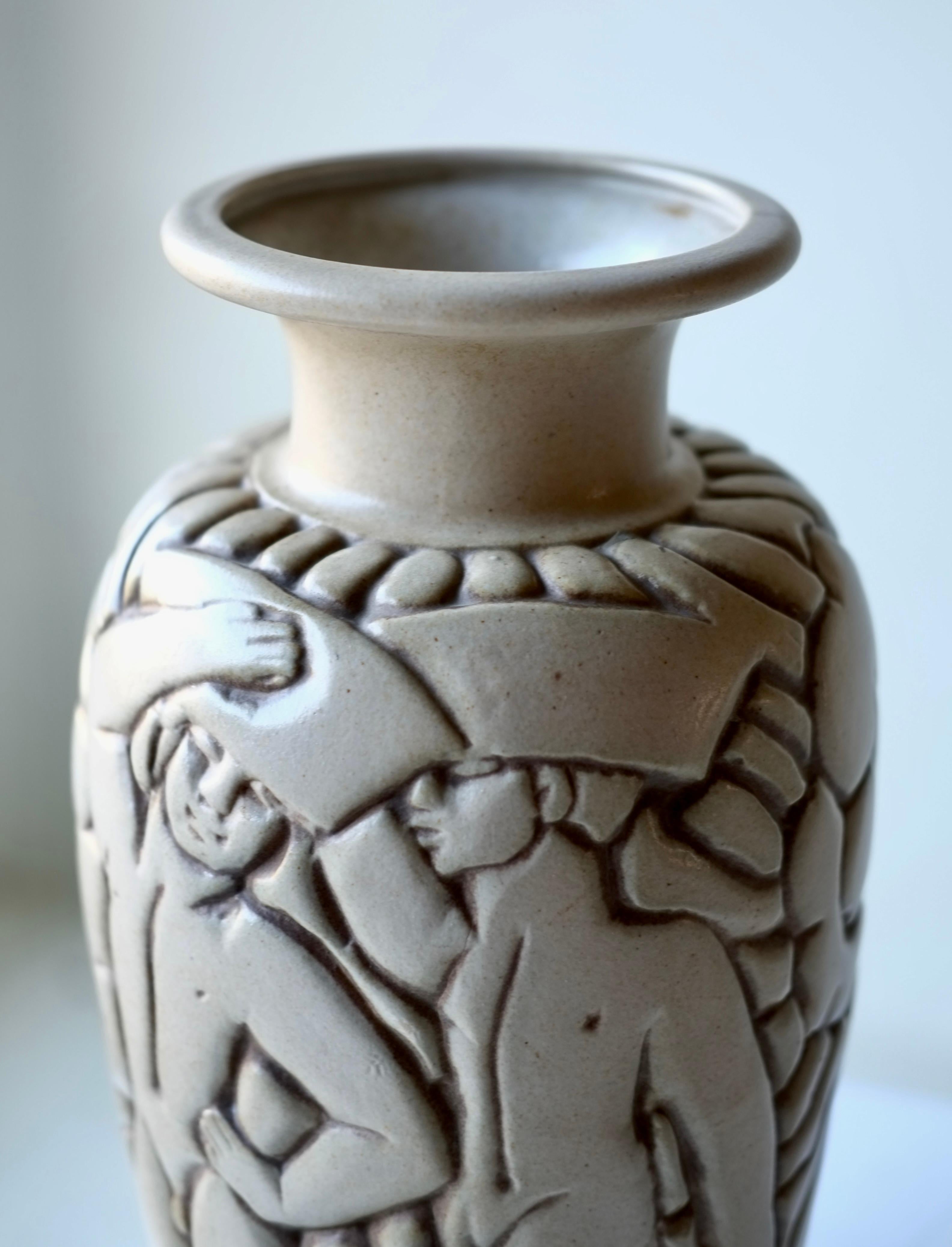 Vaso del 1930 di Gaston Goor per Mougin, Nancy, Francia in vendita 2