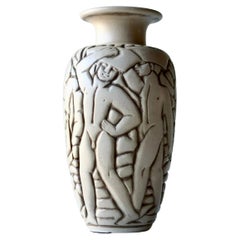 Vaso del 1930 di Gaston Goor per Mougin, Nancy, Francia