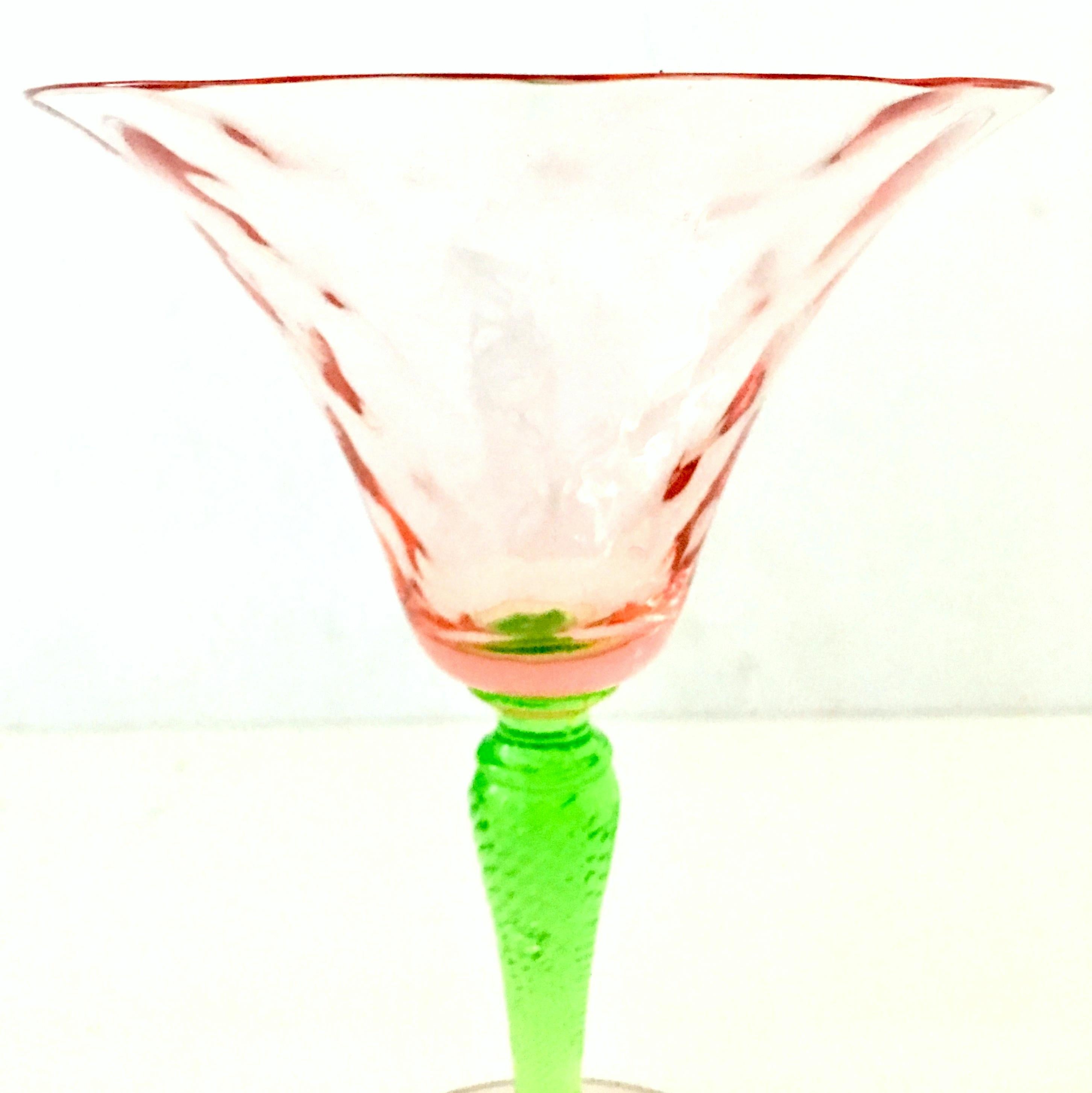 cut crystal martini glasses