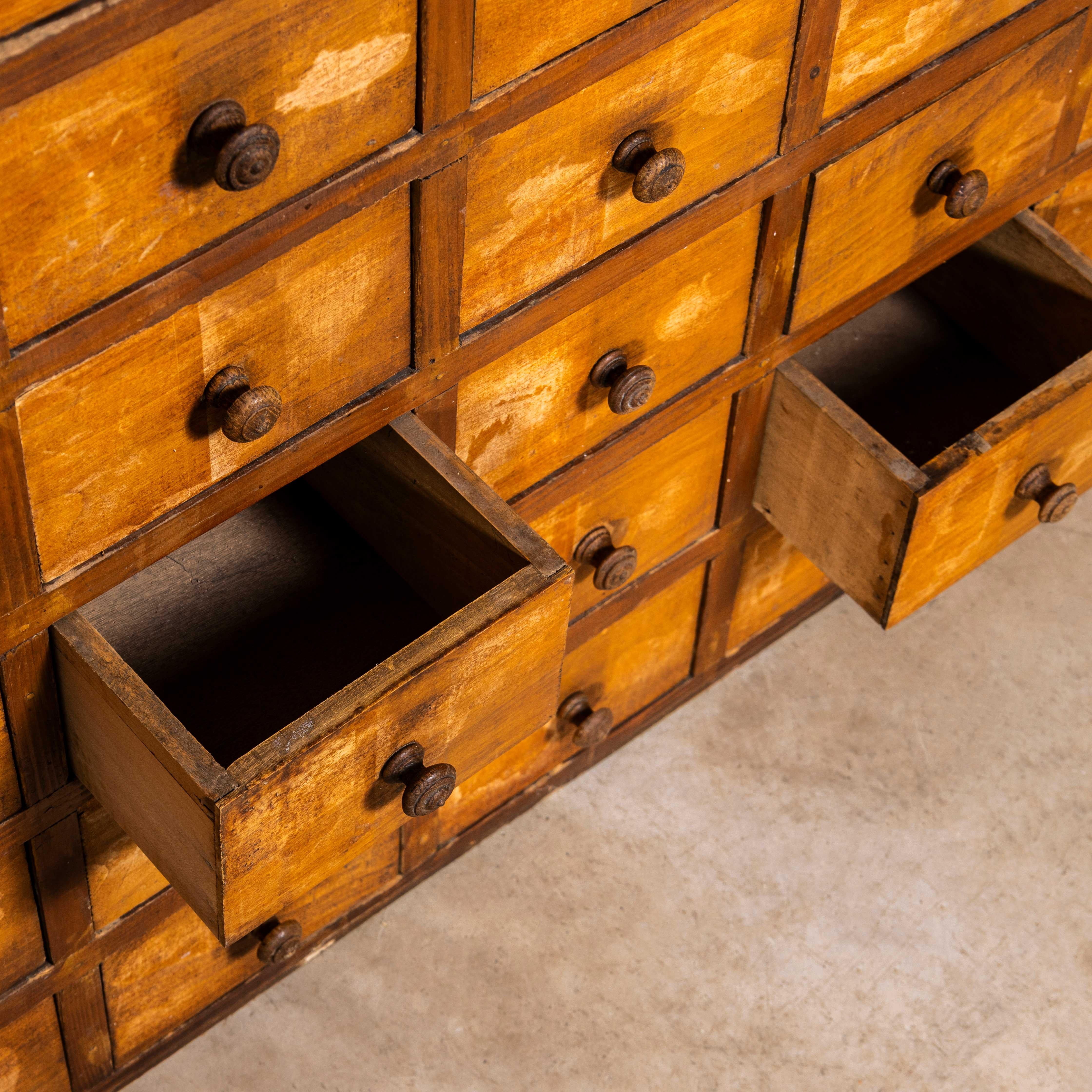 Mid-20th Century 1930's Very Large Bank Of Seed Drawers  - One Hundred And Twelve Drawers For Sale