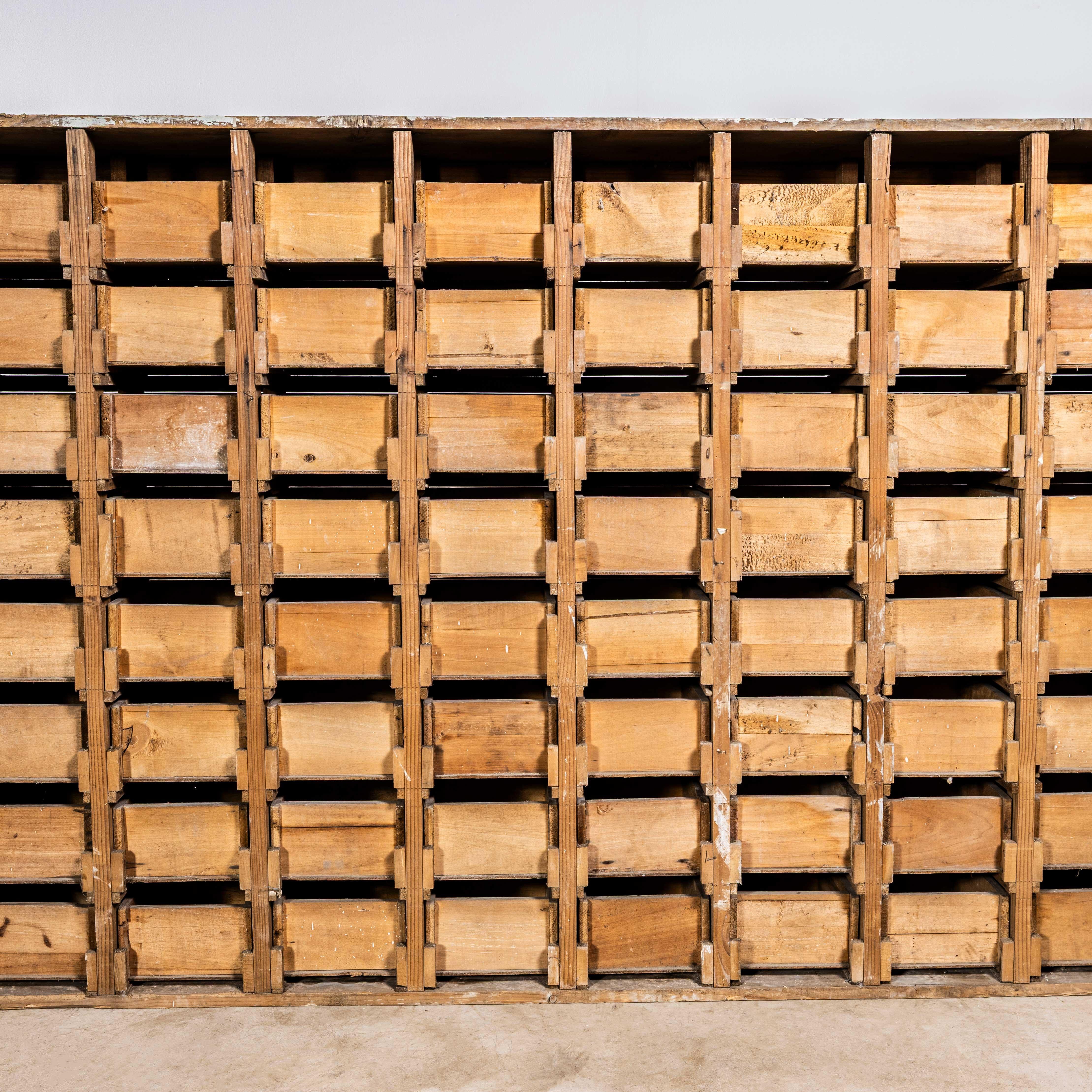 1930's Very Large Bank Of Seed Drawers  - One Hundred And Twelve Drawers For Sale 2