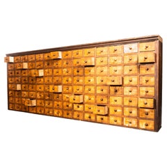 Used 1930's Very Large Bank Of Seed Drawers  - One Hundred And Twelve Drawers