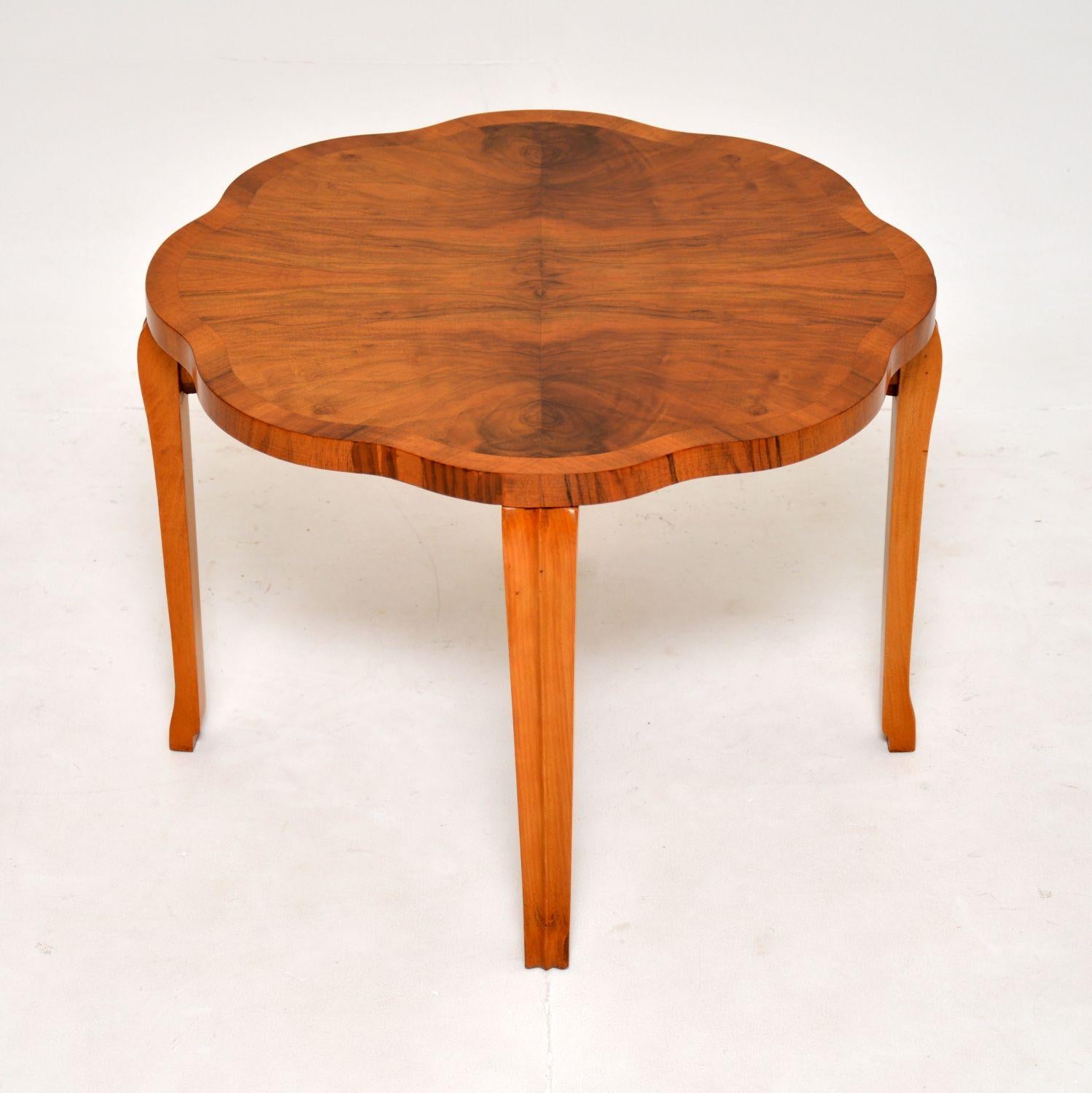 British 1930's Vintage Art Deco Coffee / Occasional Side Table