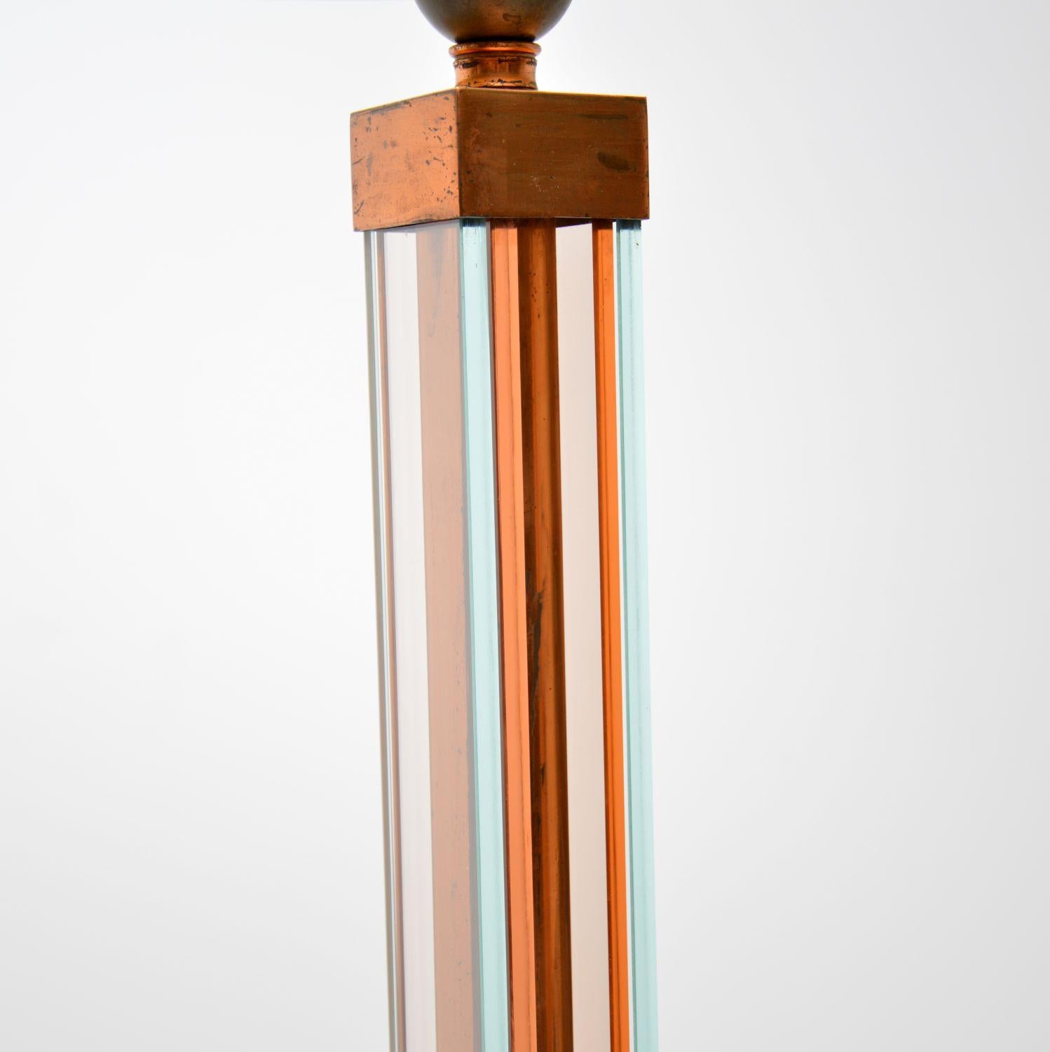 1930's Vintage Art Deco Copper Floor Lamp 1
