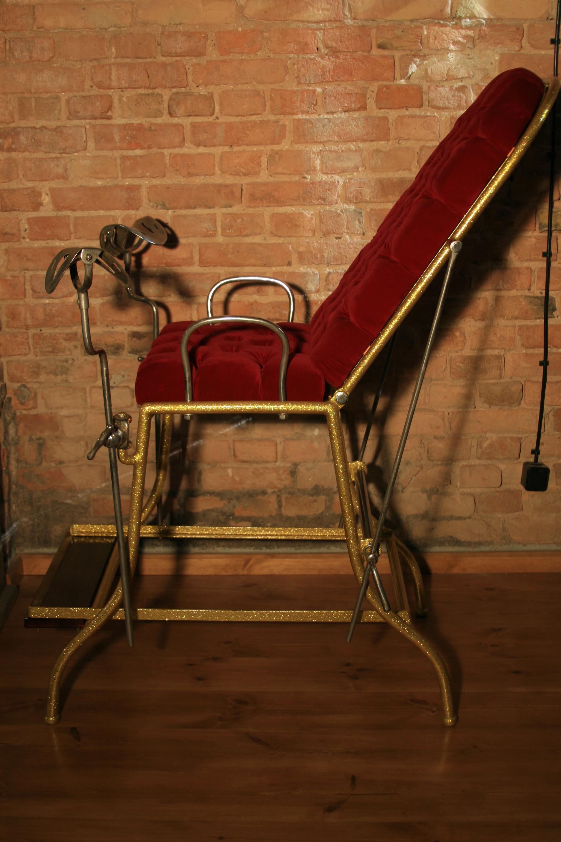 antique gynecology chair