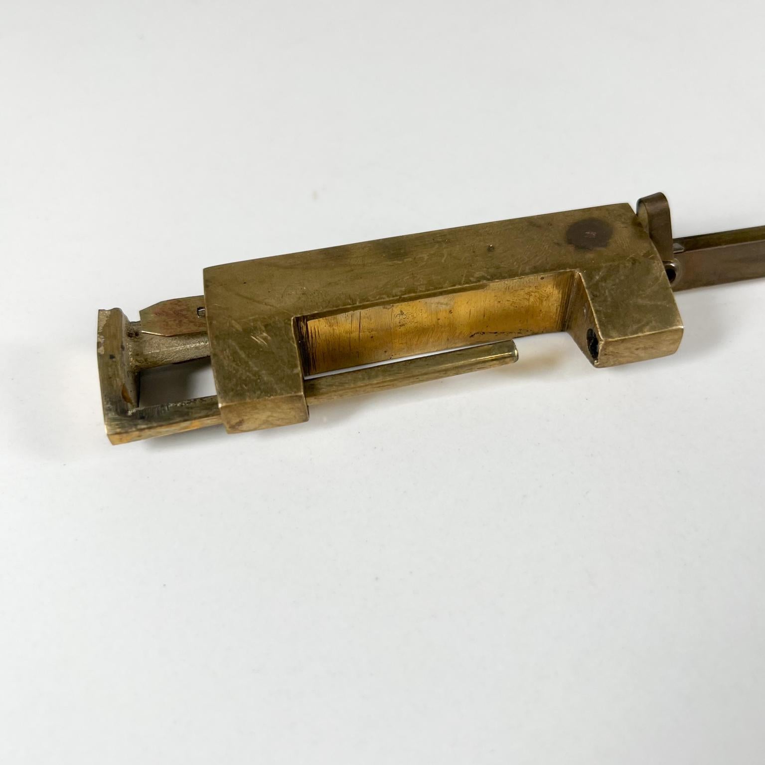 1930s Vintage Heavy Duty Brass Lock Chinese 1