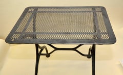 1930s Vintage Italian Stripped Metal Garden Table