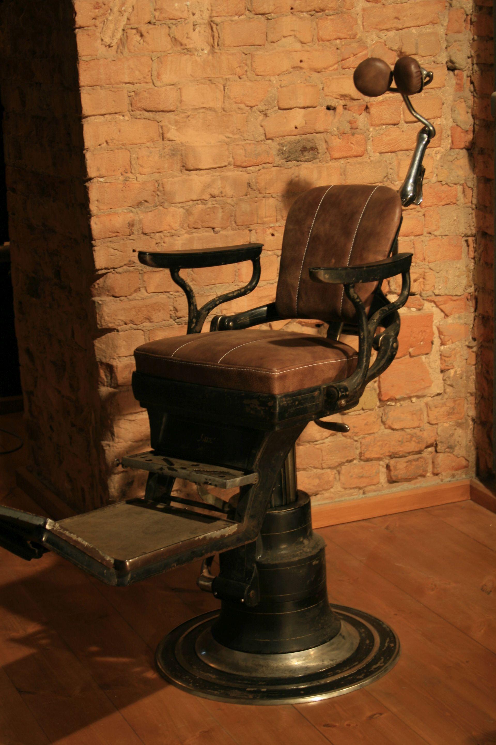Leather 1930s Vintage LUX Dental Chair For Sale