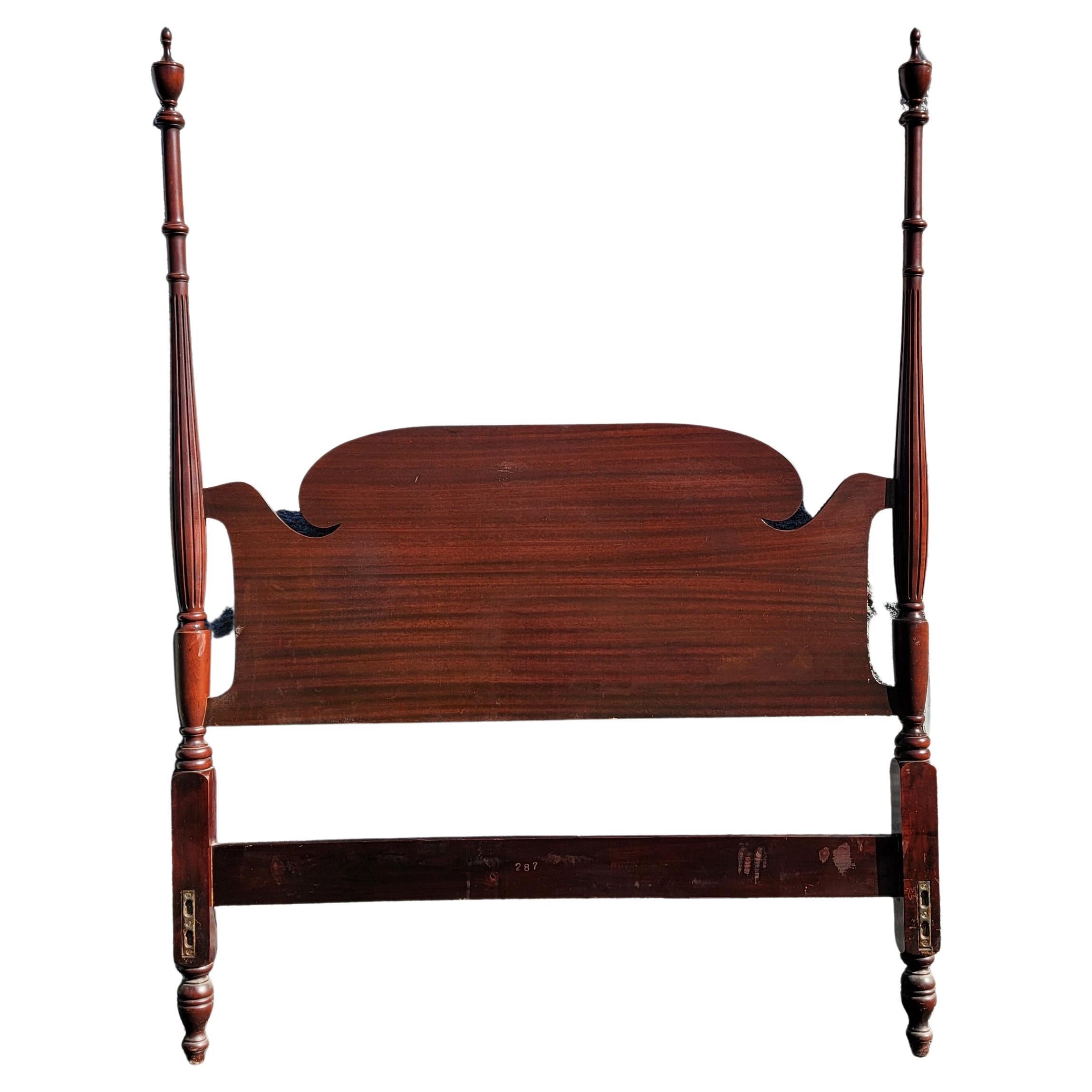 A 1930s pure Mahogany full size Poster Bedstead with urn finials.
Measures 80.5