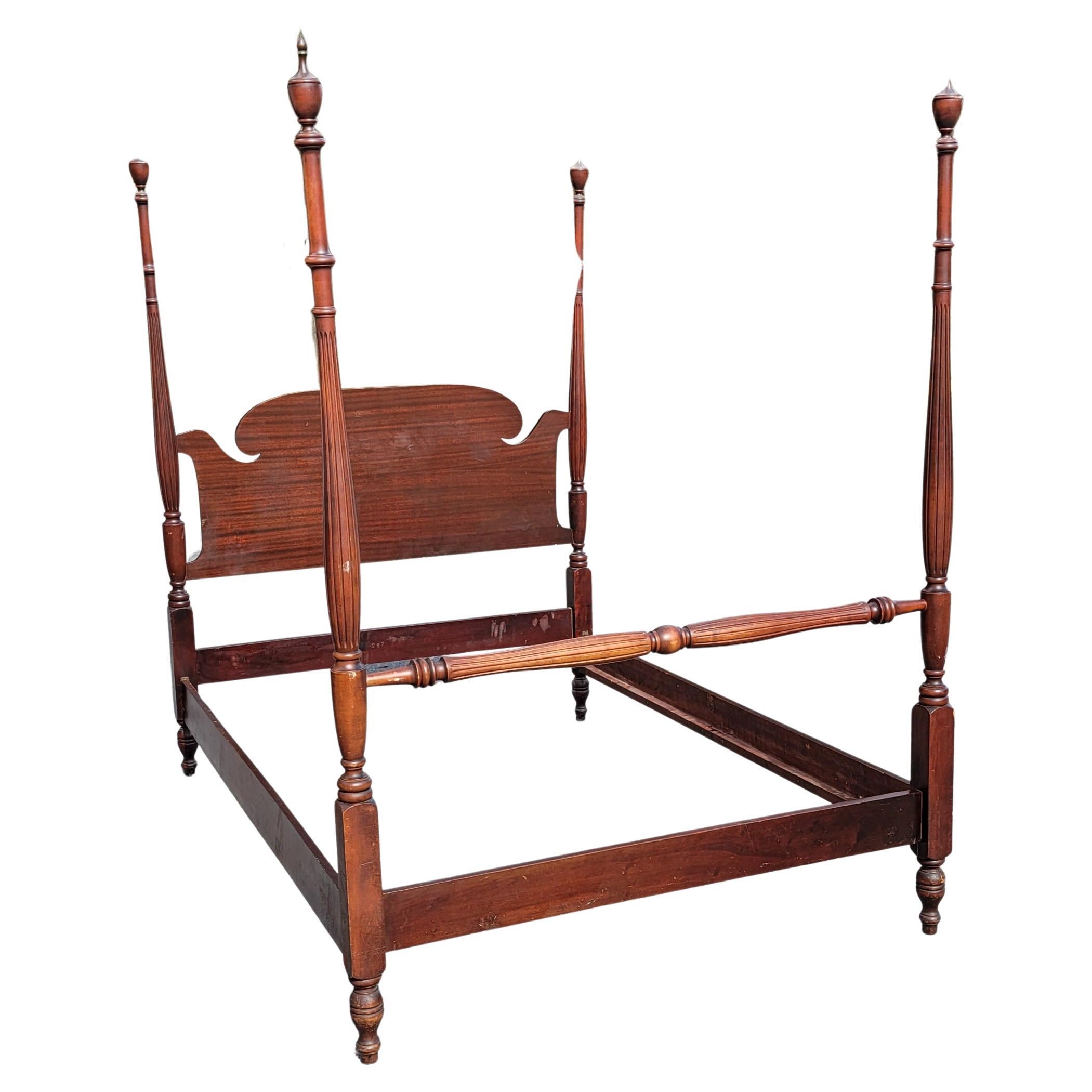Affiche grand format « Bedstead » en acajou vintage des années 1930