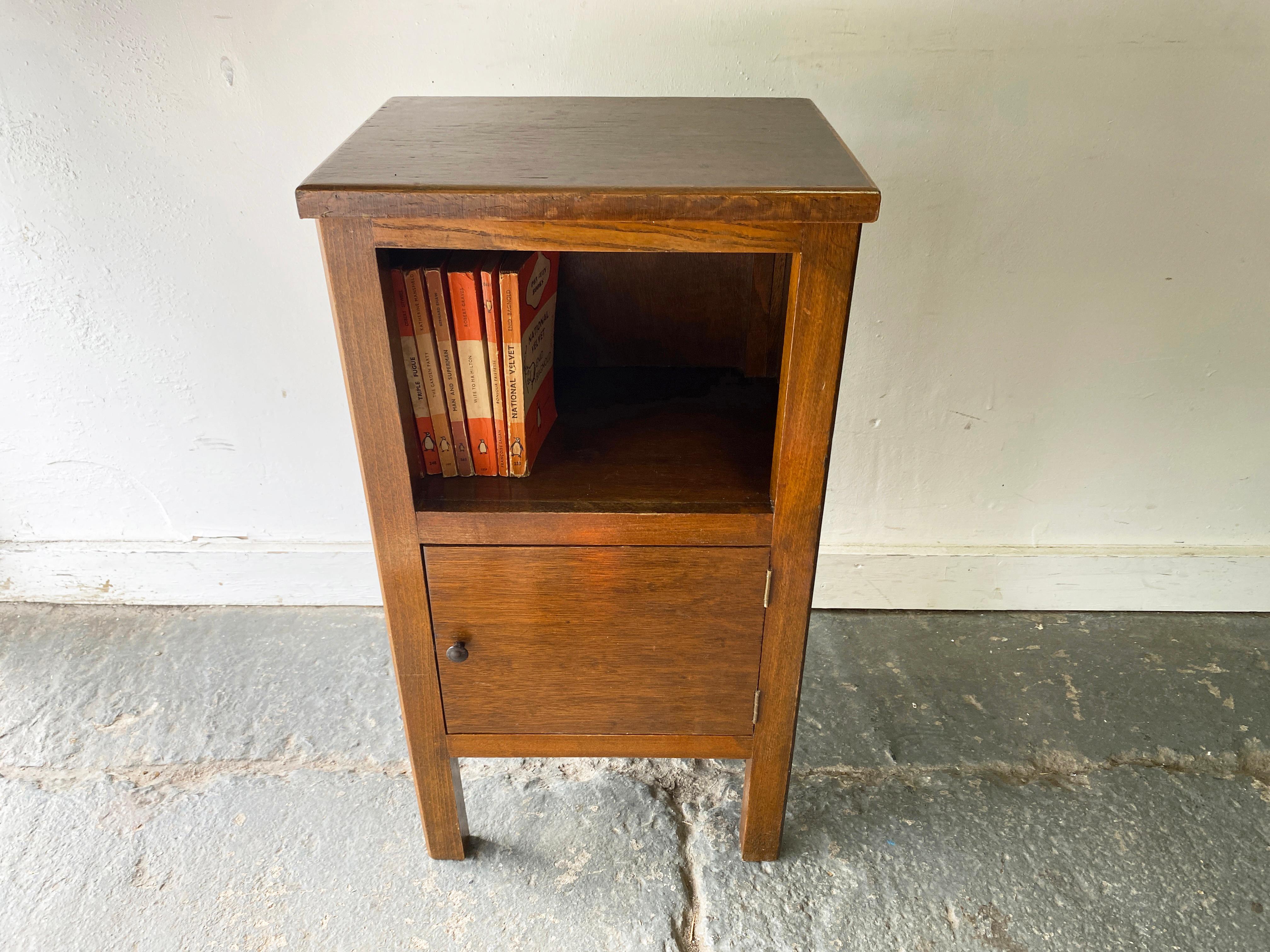 20th Century 1930’s vintage mid century bedside cabinet For Sale