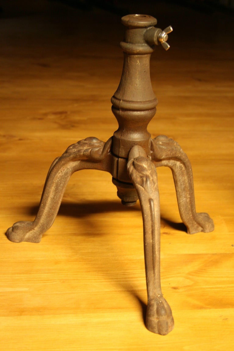 1930s Vintage Pair of Cast Iron Stands for Shop Mannequins For Sale at