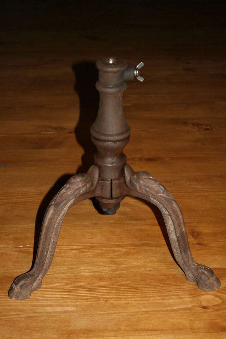 1930s Vintage Pair of Cast Iron Stands for Shop Mannequins For Sale at