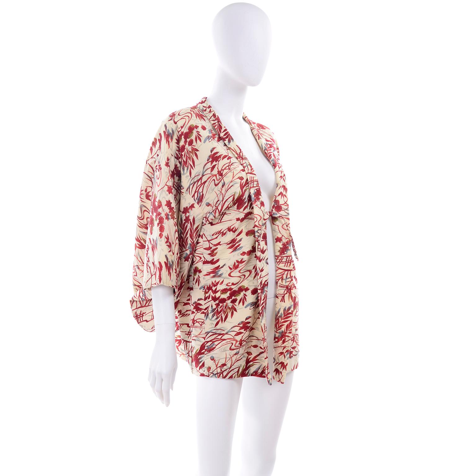 vintage silk kimono jacket