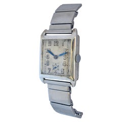 1930s Vintage Silver Omega Hand-Winding Watch