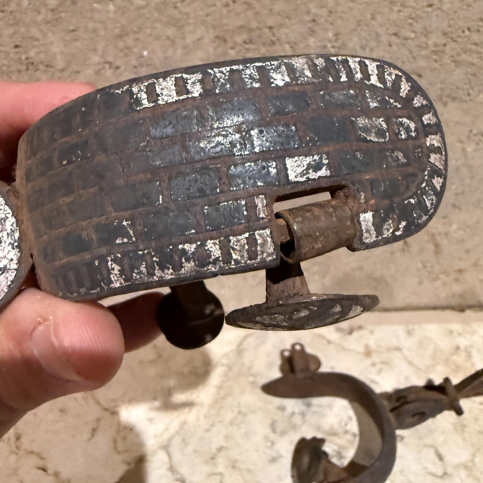 1930s Vintage Vaquero Rustic Cowboy Spurs Mexico For Sale 1
