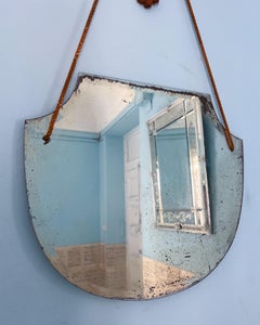 1930s Wall Mirror with Rich Patina, Italy