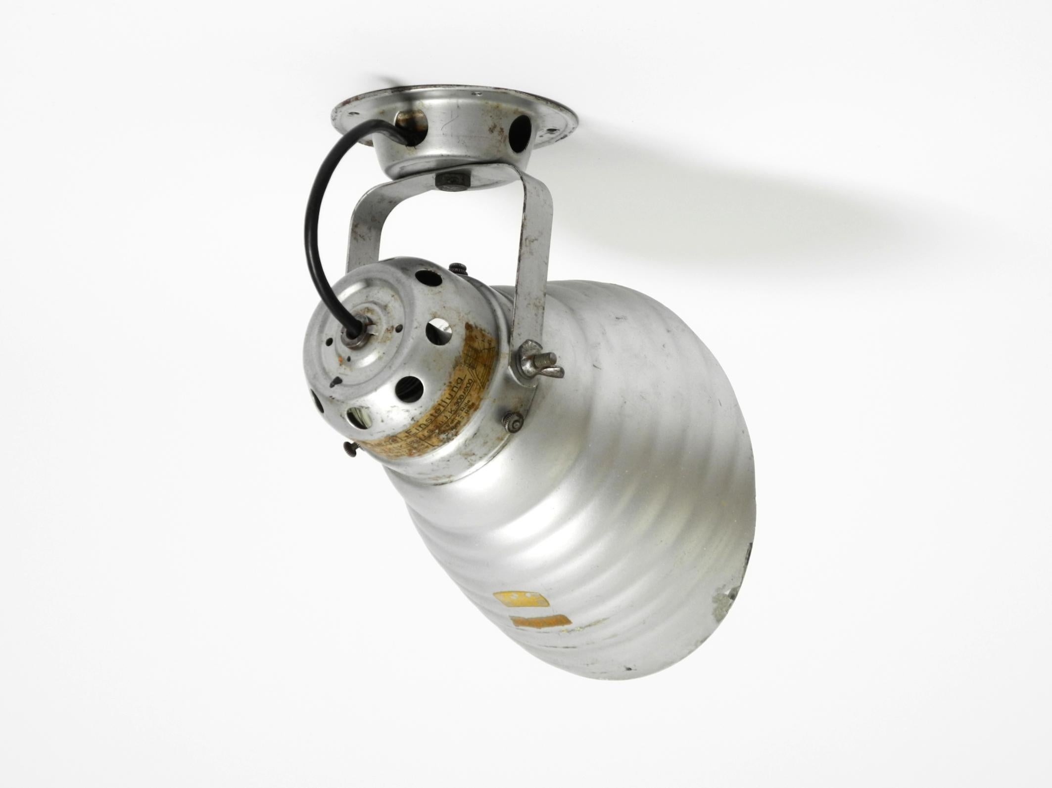 Industriale 1930s wall or ceiling lamp by Adolf Meyer for Zeiss Ikon in vendita