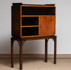 1930s, Swedish Art Deco Grace Cabinet / Dry Bar By Otto Wretling For Umea.