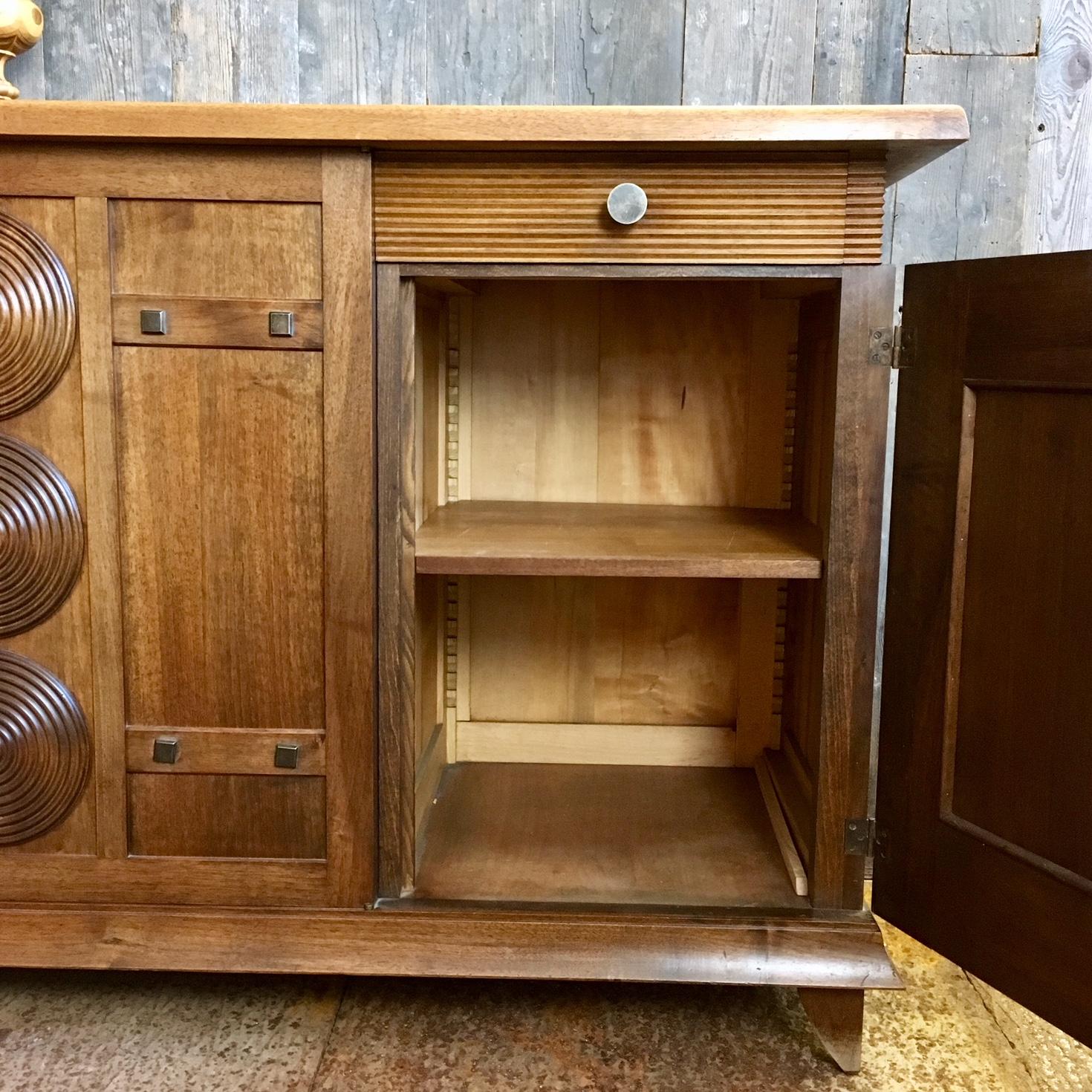 1930s Walnut Design Sideboard by Charles Dudouyt 5